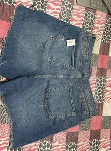 Distressed Denim Shorts