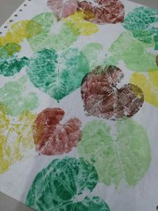 Vibrant Leaf Print Wall Art