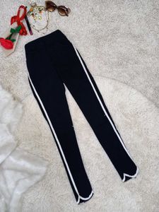 Black & White striped Jeans