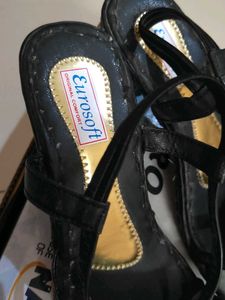 Stylish Black Sandals with Embellishments