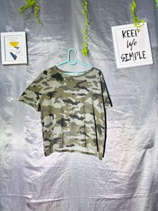 Zara Camouflage Print T-Shirt