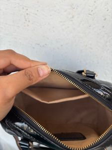 Coach Black Signature mini rowan (without charms)