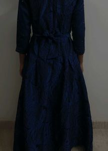 Elegant Royal Blue Ethnic Gown