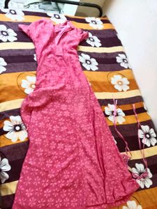 Pink Floral Maxi Dress