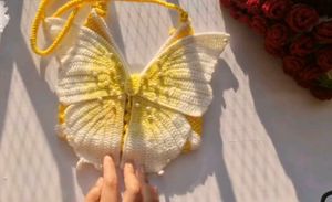 Handmade Butterfly Crochet Bag