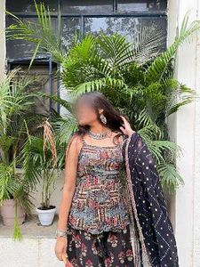 Elegant Black Kurta Set with Dupatta