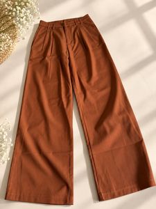 Stylish Brown Wide-Leg Trousers