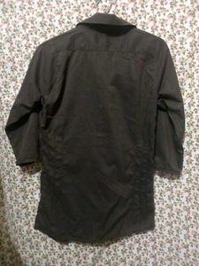 Classic Brown Button-Up Shirt