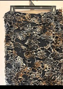 Unique Textured Mini Skirt