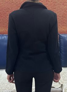 Black Wool Blend Jacket