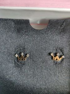 Cute Crown Stud Earrings