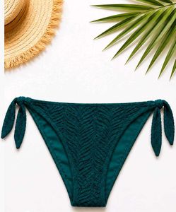 Teal Crochet Bikini Bottom