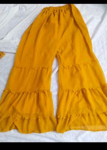 Yellow Embroidered Kurta Set for wedding function