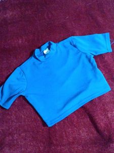 Blue Short Sleeve Top