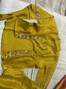 Crop Top Koti With Plazzo
