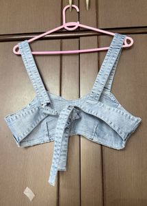Vintage Wash Denim Bralette