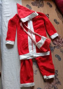 Kids Santa Claus Christmas Costume – Red &amp; White D