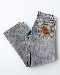 Acid Wash Wide Leg Jeans