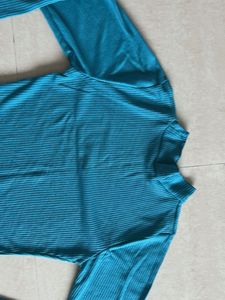 SSS Ribbed Turtleneck Long Sleeve Top