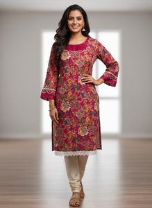 Beautiful Floral Print Kurta