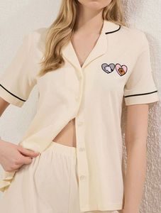Cute Dog & Cat Heart Pajama Set