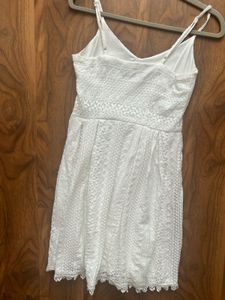 White Lace Mini Dress