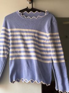 Chic Striped Knit Sweater