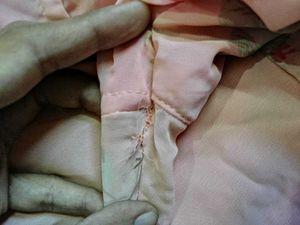 Pink Floral Flared Sleeve Kurta