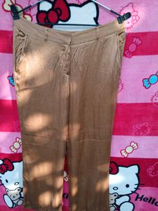 Brown Wide Leg Fromal trousers