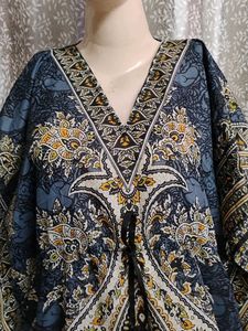 Bohemian Print Kaftan Dress