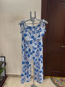 Stylish Blue &amp; White Jumpsuit