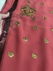 Embellished Pink Saree