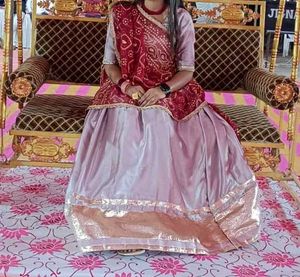 light pink chaniya choli