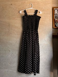 Black &amp; White Polka Dot Dress