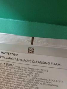 Innisfree Volcanic BHA Pore Cleansing Foam