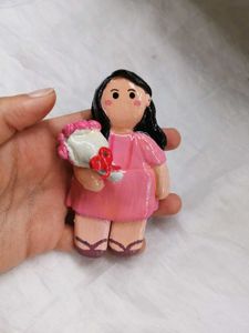 Cute Couple Clay Figurine