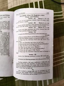 Study King B.A. B.Ed. Second year English Book