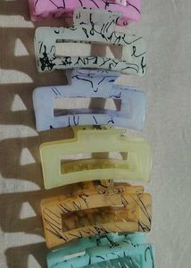 Set of 6 Pastel Claw Clips