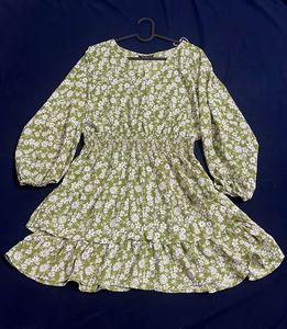 Chic Floral Print Mini Dress