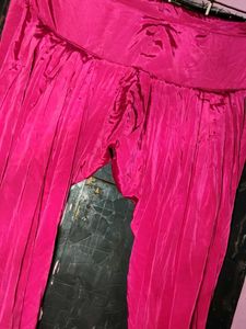 Vibrant Pink Silk Salwar Pants