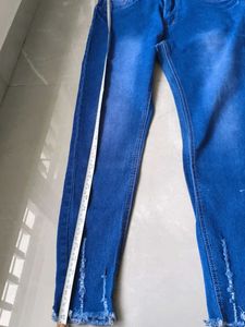 Blue Ripped Skinny Jeans