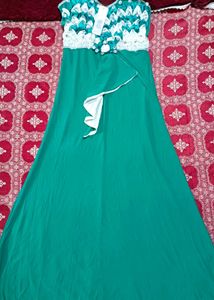 Stunning Teal Ethnic Gown