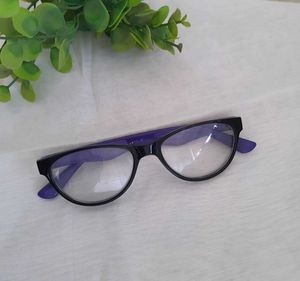 Black & Purple Eyeglass Frame | With Dummy Lenses