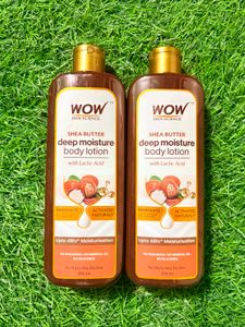 WOW  Shea Butter Body Lotion pack of 2