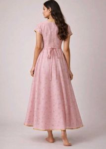Elegant Pink Ethnic Gown