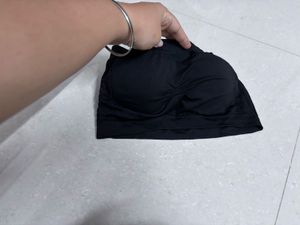 🆕 Padded Black Bandeau Bras - 2