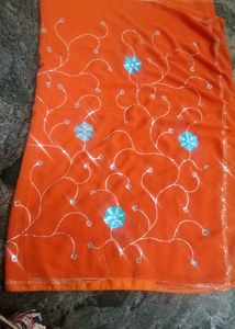 Georgette Sequence Saree