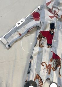 Cute Circus Print Baby Jumpsuit