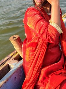 Elegant Red Kurta Set with Dupatta