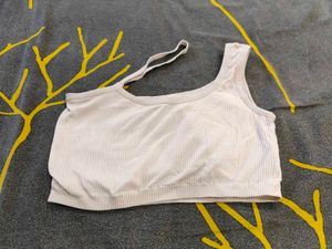 Ribbed One-Shoulder Sports Bra